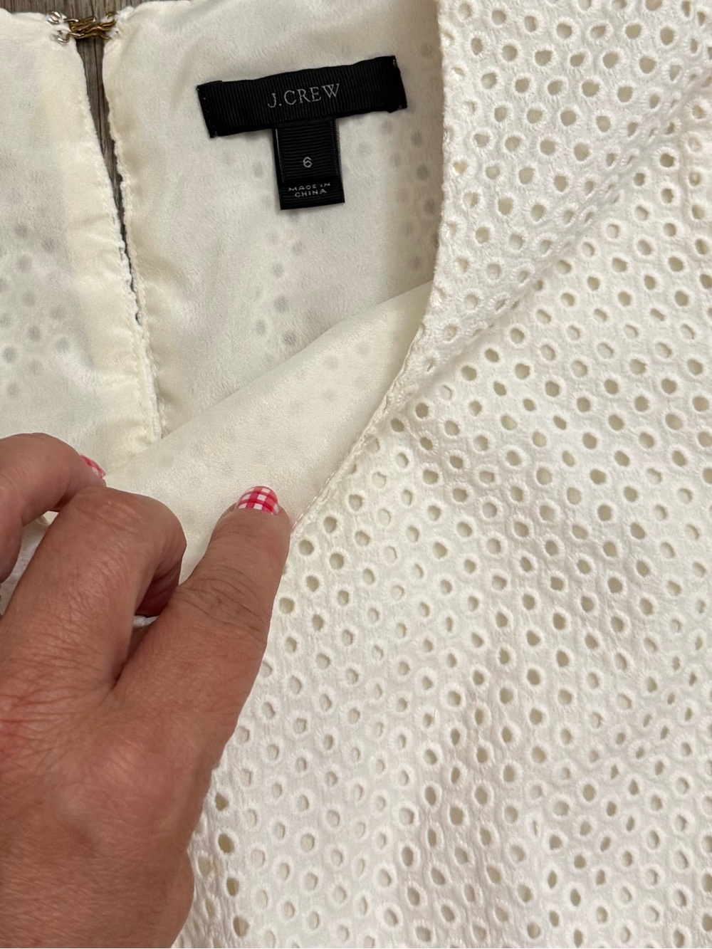 J. Crew • Cotton Eyelet Lace Mini Dress - Picture 8 of 16